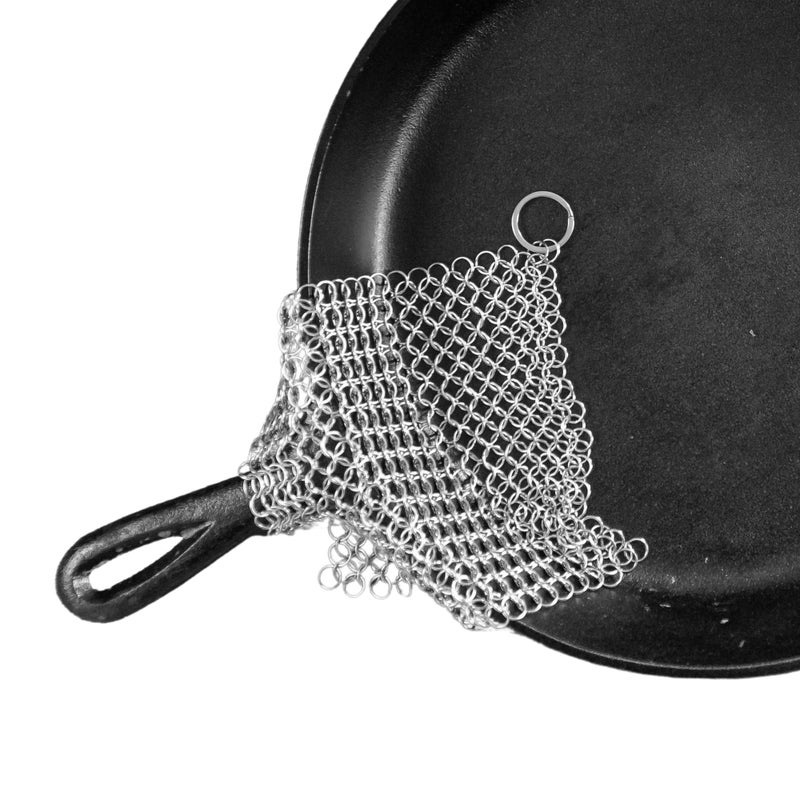The Ringer - The Original Stainless Steel Cast Iron Cleaner, Patented XL 8x6 Inch Design - Image 1